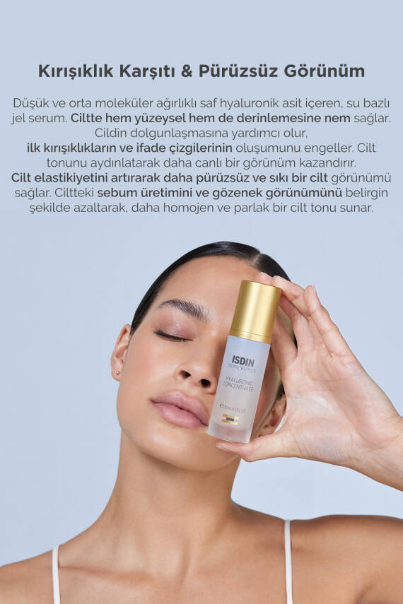 ISDIN Isdinceutics Hyaluronic Concentrate Serum 30 ml Yoğun Nemlendirici Hyaluronik Serum - 2