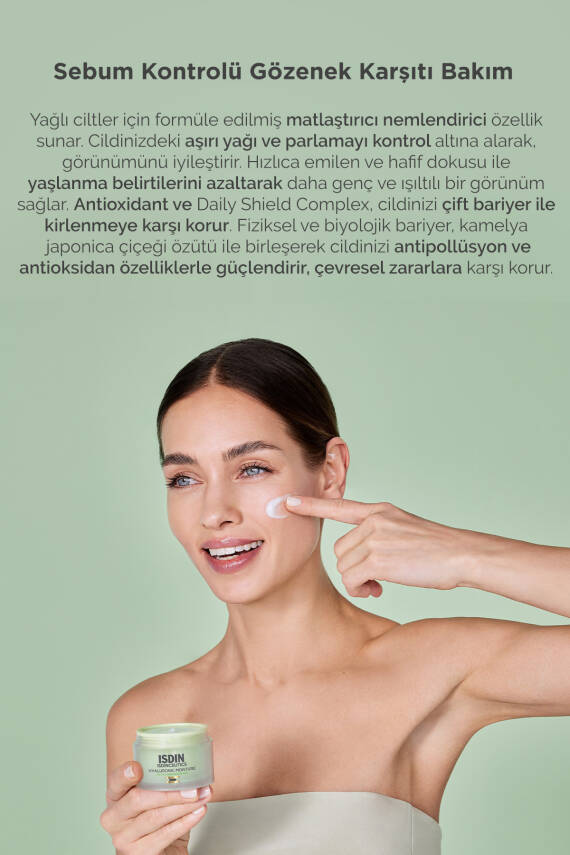 ISDIN Isdinceutics Hyaluronic Moisture - Oily Skin 50 gr Yağlı Ciltler Için Nemlendirici Krem - 2
