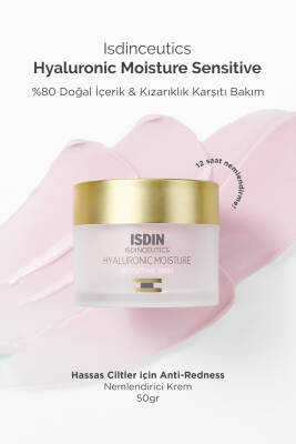ISDIN Isdinceutics Hyaluronic Moisture - Sensitive Skin 50 gr Hassas Ciltler Için Nemlendirici Krem - 1