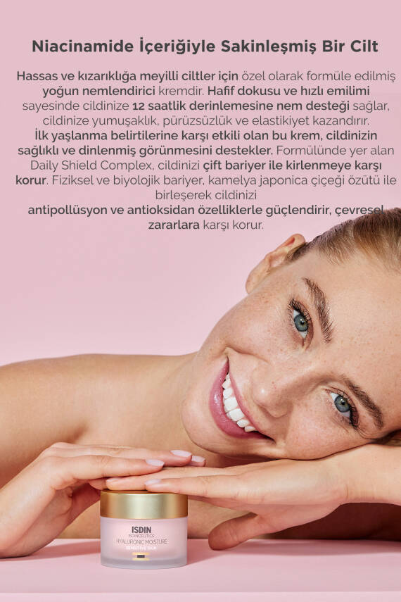 ISDIN Isdinceutics Hyaluronic Moisture - Sensitive Skin 50 gr Hassas Ciltler Için Nemlendirici Krem - 2