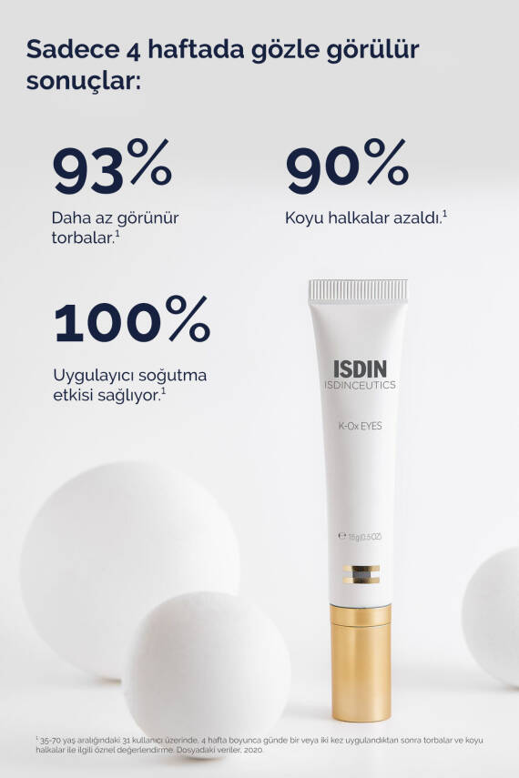 ISDIN Isdinceutics K-ox Eyes 15 gr Koyu Halka Ve Şişkinlik Karşıtı Göz Kremi - 3