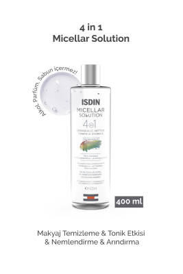 ISDIN Isdinceutics Micellar Solution Cleanser 400 ml Makyaj Temizleme Ve Arındırma Suyu - 1