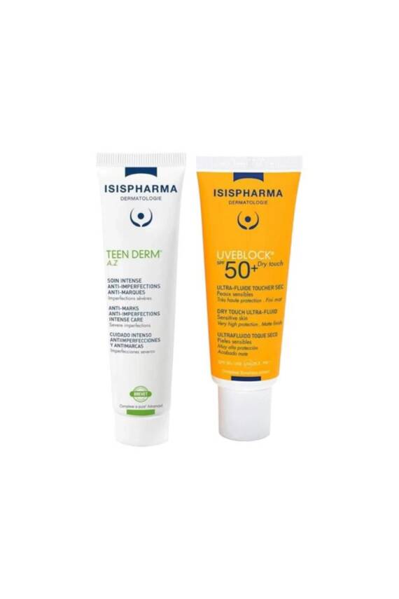 Isis Pharma Teen Derm A.z. 30 ml ve Uveblock Spf50 Dry Touch 40 ml - 1