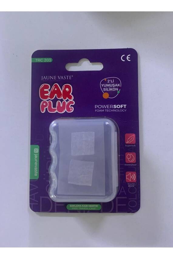 Jaune Vaste EAR PLUG 2Lİ YUMUŞAK SİLİKON - 1
