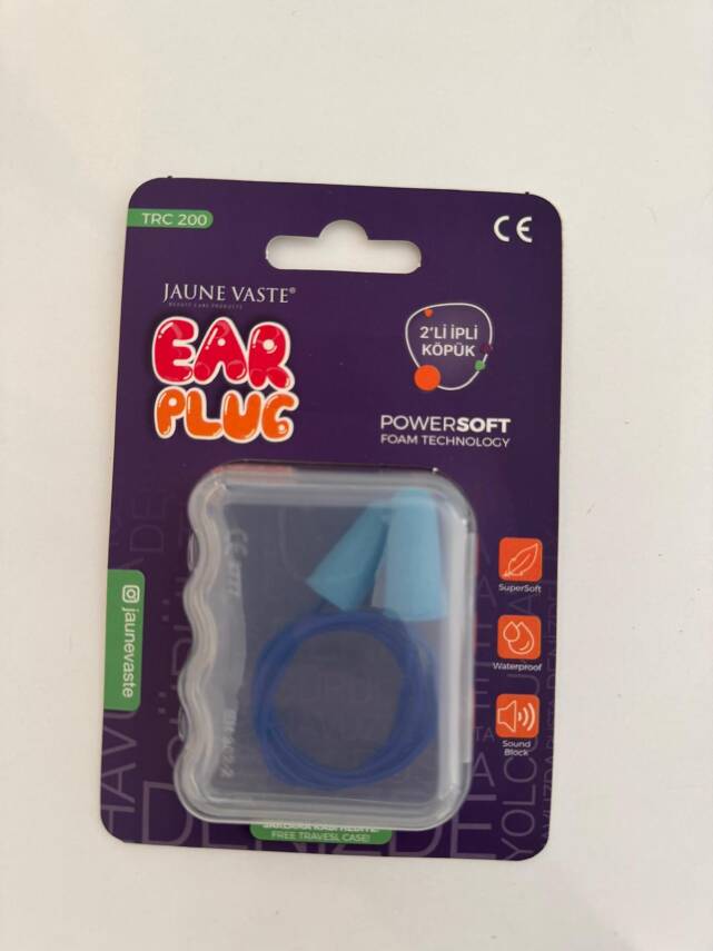 Jaune Vaste Kulak Tıkacı 2'li İpli Köpük Powersoft - 1