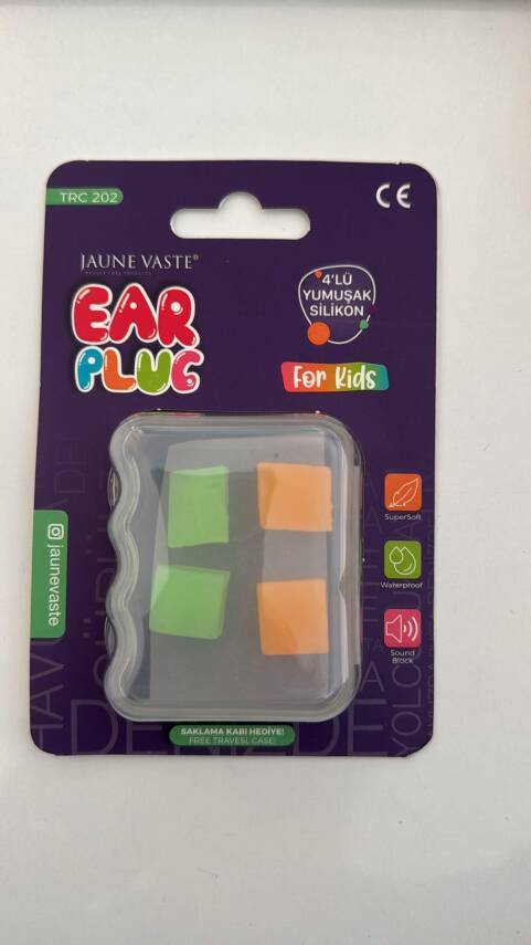 Jaune Vaste Kulak Tıkacı Kids 4'lü Yumuşak Silikon - 1
