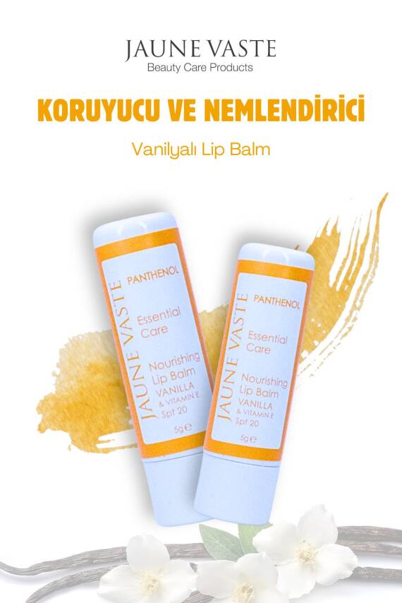 Jaune Vaste Pantenol Ve Vanilya Aromalı Dudak Koruyucu 5gr - 1