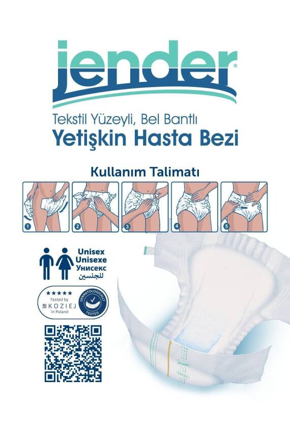 Jender Bel Bantlı Hasta Bezi 30'lu XL 2 Paket - 3