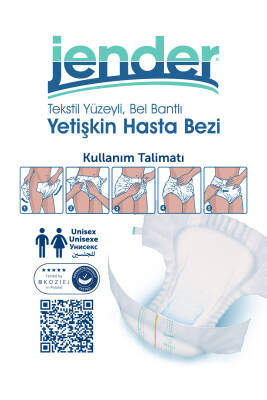 Jender Bel Bantlı Hasta Bezi Small 30'lu 4 Paket - 4