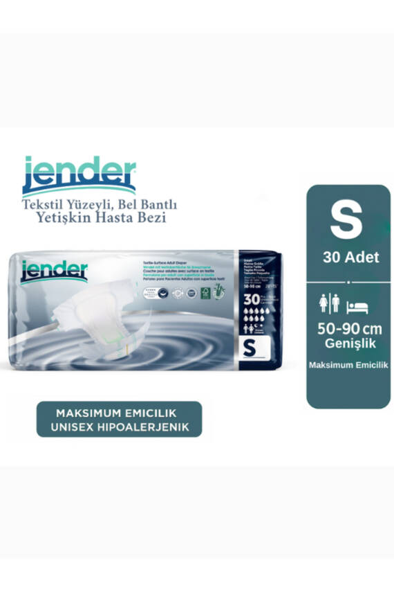 Jender Bel Bantlı Hasta Bezi Small 30'lu - 1