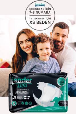 Jender Bel Bantlı Hasta Bezi XS 30'lu x 2 Adet - 2