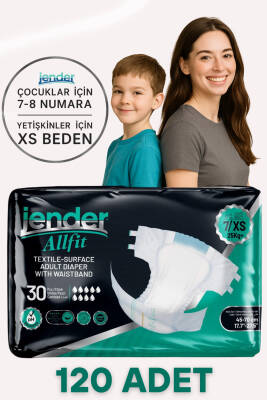 Jender Bel Bantlı Hasta Bezi XS 30'lu x 4 adet - 1