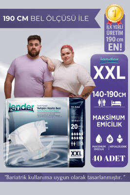 Jender Bel Bantlı Hasta Bezi XXL 20'li 2 Paket - 1