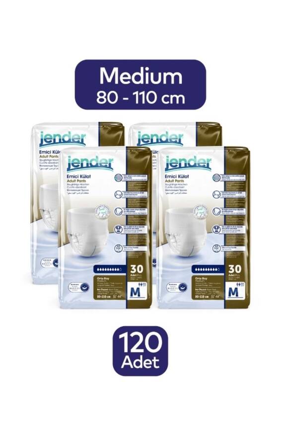 Jender Emici Külot Hasta Bezi Medium 30'lu x 4 adet - 1