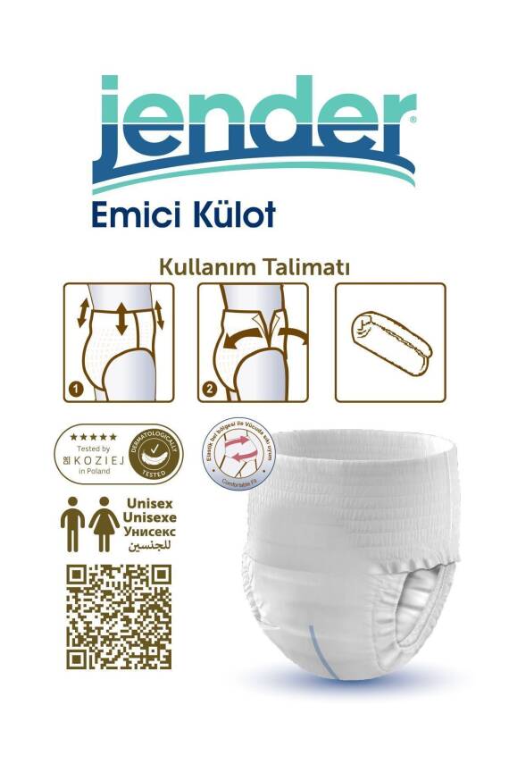 Jender Emici Külot Yetişkin Hasta Bezi Medium 30 Adet - 3