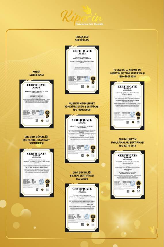 Kiperin %100 Saf Ve Doğal Yüksek Biyoaktif Çift Hidrolize Kolajen Peptitler içeren Diyet Takviyesi(50günlük) - 7