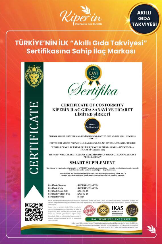 Kiperin Lipozomal Multivitamin 13 Vitamin & 6 Mineral Cilt - Saç - Tırnak & Enerji | Akıllı Gıda Takviyesi - 7