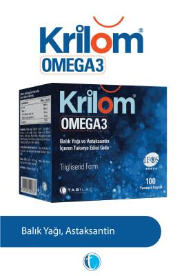 Krilom Omega 3 100 Yumuşak Kapsül Balık Yağı - Tab İlaç