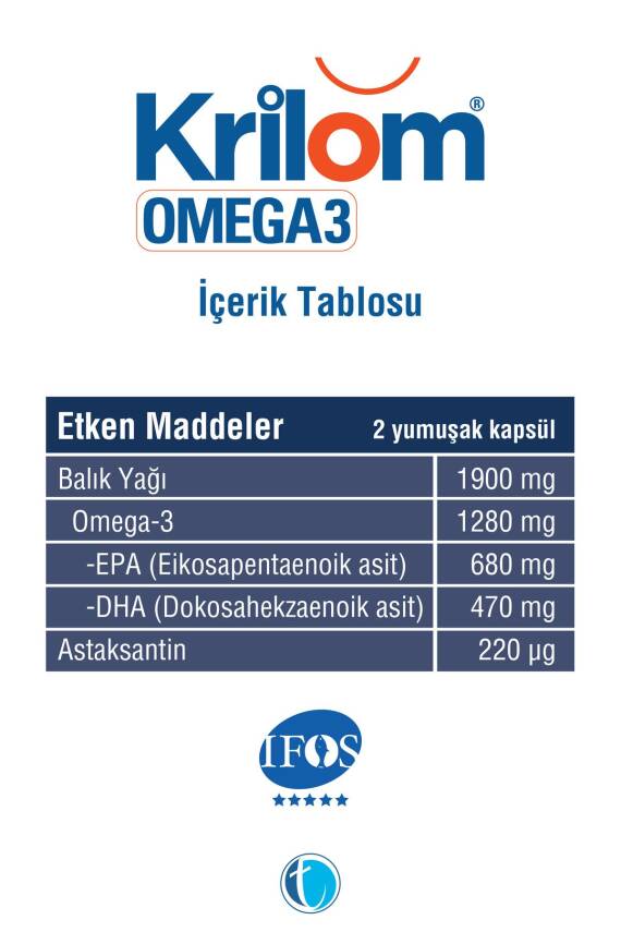 Krilom Omega 3 100 Yumuşak Kapsül Balık Yağı - 3