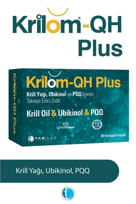 Krilom QH Plus 30 Yumuşak Kapsül Ubikinol Krill Yağı Omega 3 - 1