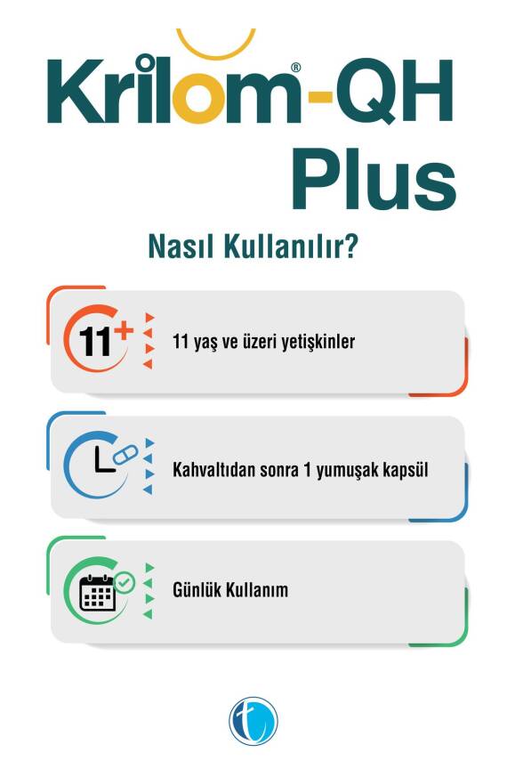 Krilom QH Plus 30 Yumuşak Kapsül Ubikinol Krill Yağı Omega 3 - 3