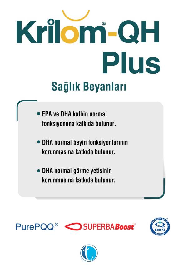 Krilom QH Plus 30 Yumuşak Kapsül Ubikinol Krill Yağı Omega 3 - 4
