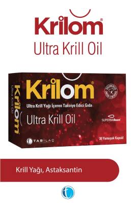 Krilom Ultra Krill Oil 30 Yumuşak Kapsül Krill Yağı Omega 3 - Tab İlaç