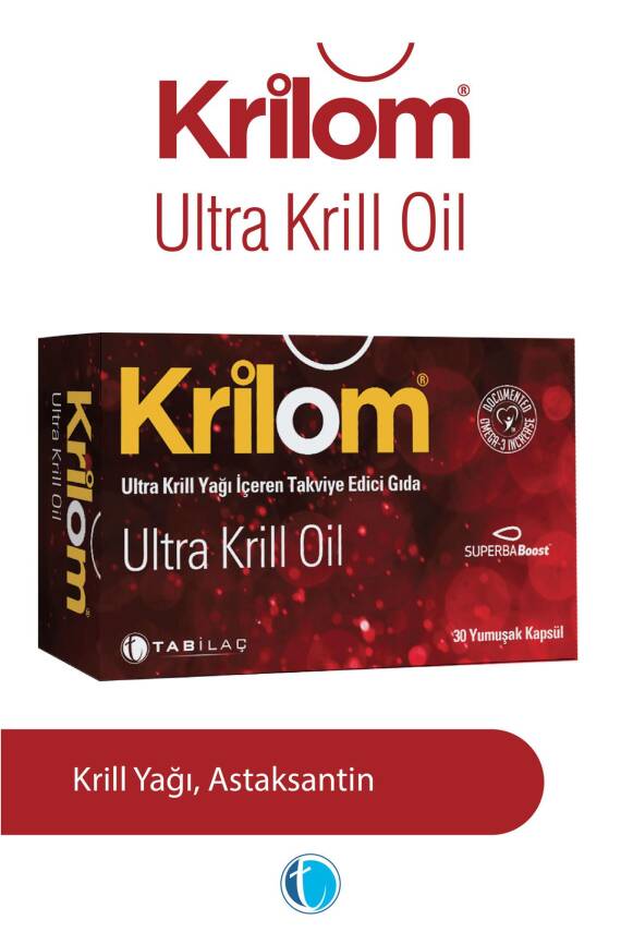 Krilom Ultra Krill Oil 30 Yumuşak Kapsül Krill Yağı Omega 3 - 1