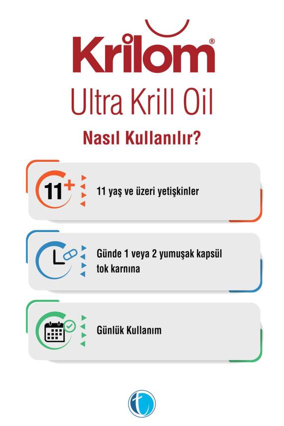 Krilom Ultra Krill Oil 30 Yumuşak Kapsül Krill Yağı Omega 3 - 3