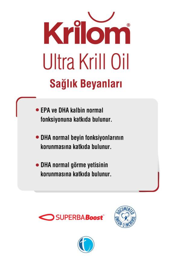 Krilom Ultra Krill Oil 30 Yumuşak Kapsül Krill Yağı Omega 3 - 4