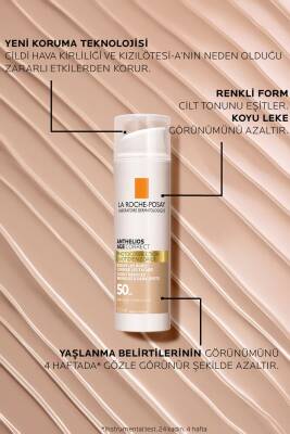 La Roche Posay Anthelios Age Correct Spf50 Renkli Kapatıcı Özelliğe Sahip Yüz Güneş Kremi 50 ml - 4