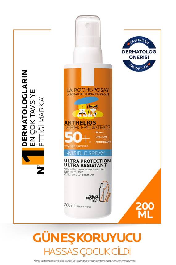 La Roche Posay Anthelios Dermo Pediatrics Spray Spf50+ 200ml - 1