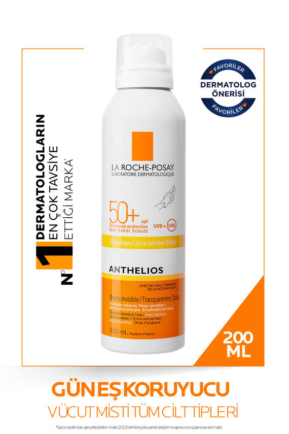 La Roche Posay Anthelios Güneş Spreyi Transparentes 200 ml - 1