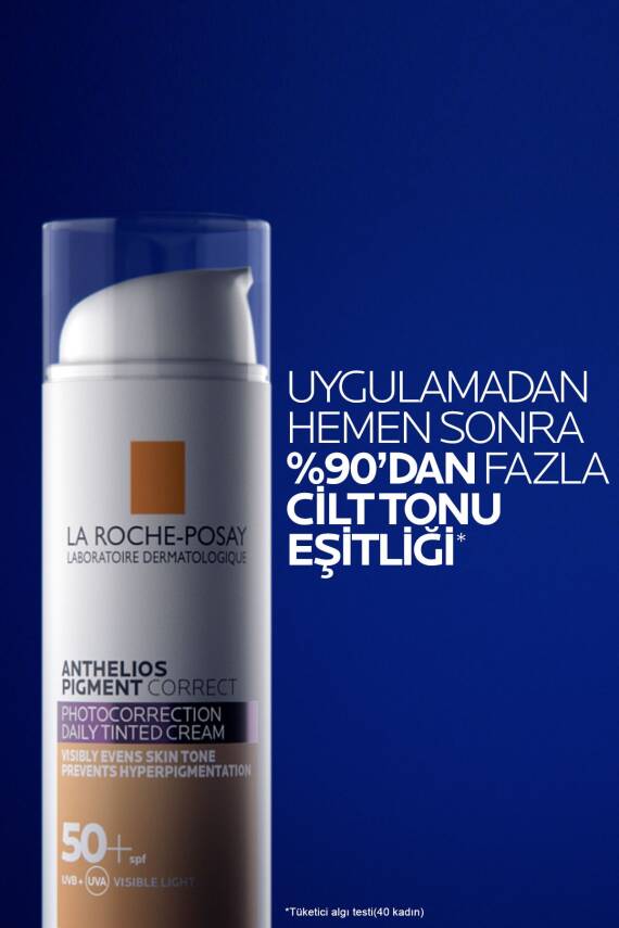 La Roche Posay Anthelios Pigment Correct Açık Ton Renkli Kırışıklık ve Leke Karşıtı Yüz Güneş Kremi - 1