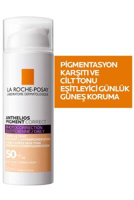 La Roche Posay Anthelios Pigment Correct Açık Ton Renkli Kırışıklık ve Leke Karşıtı Yüz Güneş Kremi - 5