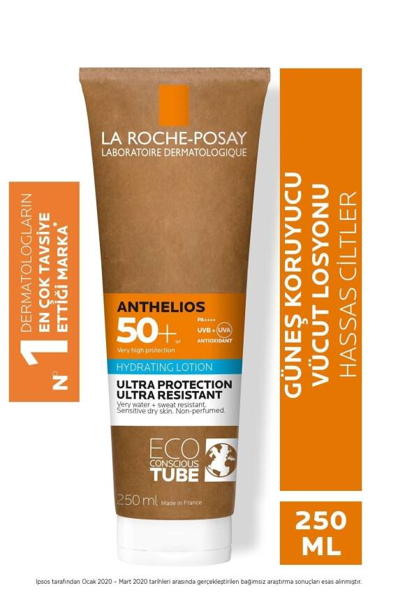 La Roche Posay Anthelios SPF50+ Tüm Ciltler İçin Yüksek Korumalı Vücut Güneş Kremi 250ml - 2