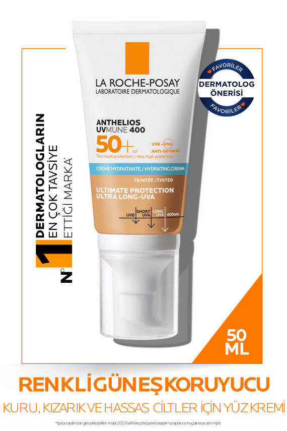 La Roche Posay Anthelios Uvmune Spf50+ Güneş Kremi 50 Ml | Renkli - 1