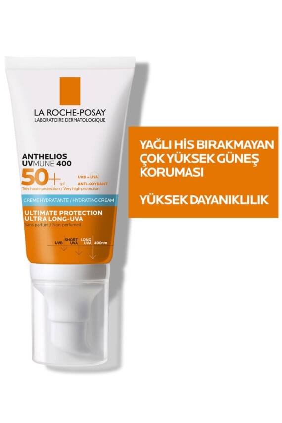 La Roche Posay Anthelios Uvmune Spf+50 Hassas Ciltler Için Yüksek Korumalı Yüz Güneş Kremi - 5