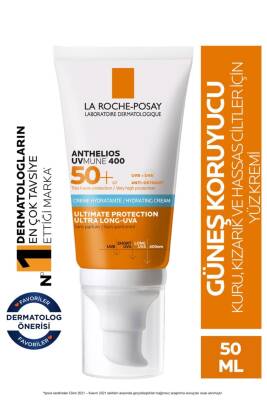 La Roche Posay Anthelios Uvmune Spf+50 Hassas Ciltler Için Yüksek Korumalı Yüz Güneş Kremi - 1