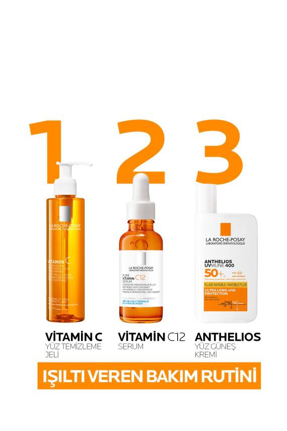 La Roche Posay C Vitamini İçerikli Işıltı Veren Yüz Temizleme Jeli - 7