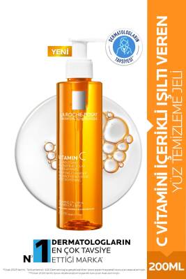 La Roche Posay C Vitamini İçerikli Işıltı Veren Yüz Temizleme Jeli 200ml - La Roche Posay