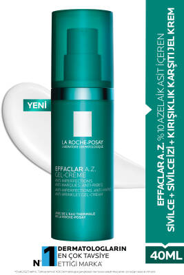 La Roche Posay Effaclar A.Z. %10 Azelaik Asit İçeren Sivilce & Sivilce İzi & Kırışıklık Karşıtı Jel Krem 40ml - 1