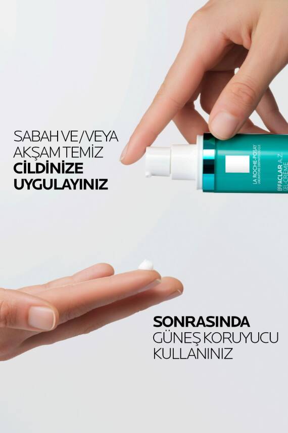 La Roche Posay Effaclar A.Z. %10 Azelaik Asit İçeren Sivilce & Sivilce İzi & Kırışıklık Karşıtı Jel Krem 40ml - 6