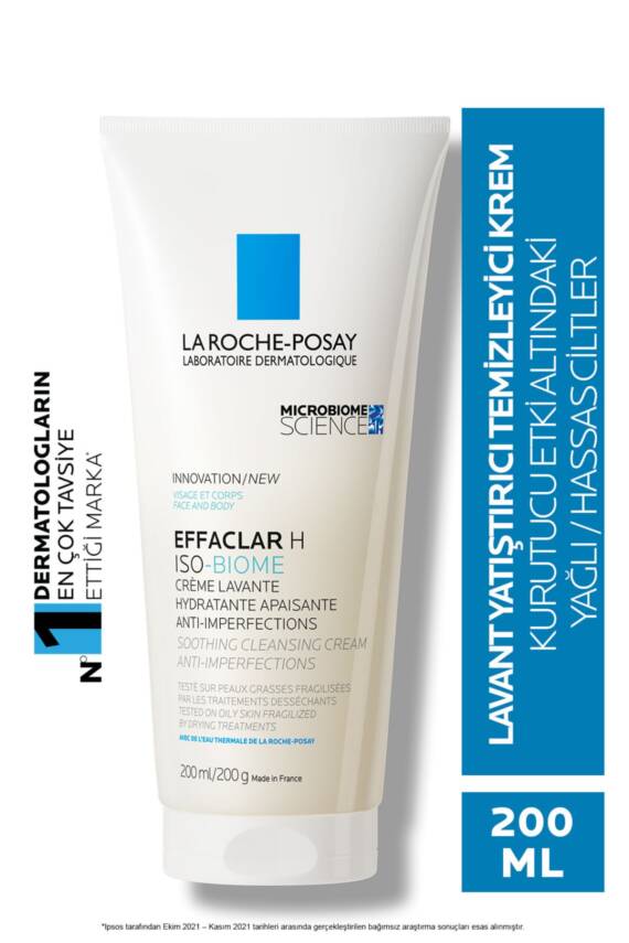 La Roche Posay Effaclar H Isobiome Lavant Yatıştırıcı Ve Temizleyici Krem 200ml - 1