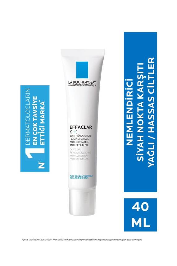 La Roche Posay Effaclar K(+) Bakım Kremi Siyah Nokta Karşıtı Sebum Düzenleyici 40 ml - 1