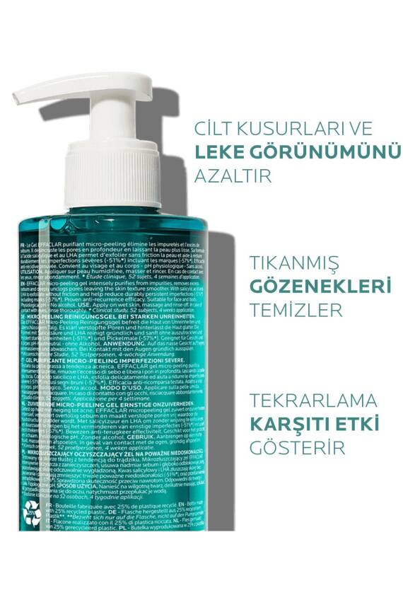 La Roche Posay Effaclar Mikro-peeling Arındırıcı Jel 400 ml - 3