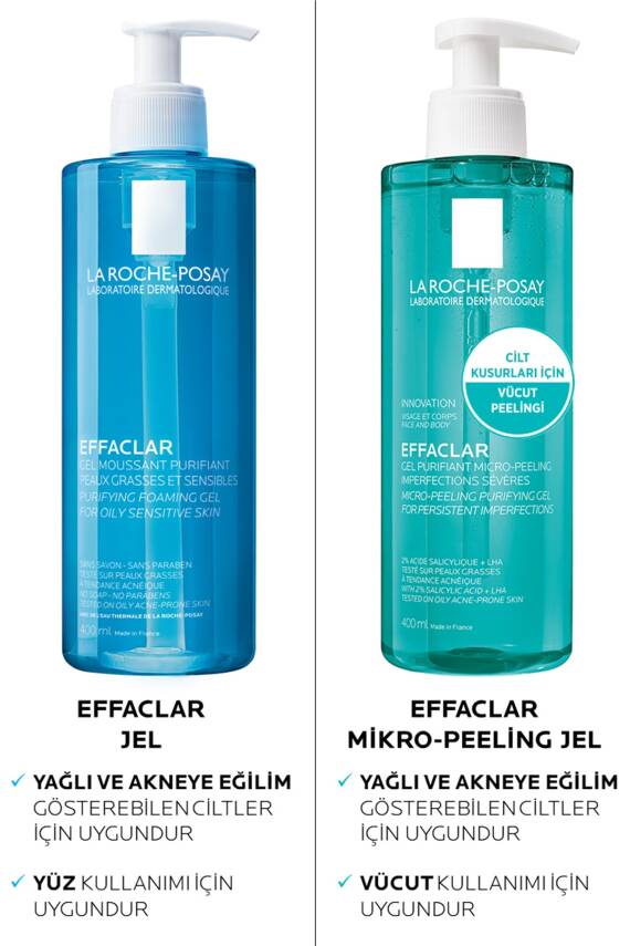 La Roche Posay Effaclar Mikro-peeling Arındırıcı Jel 400 ml - 7