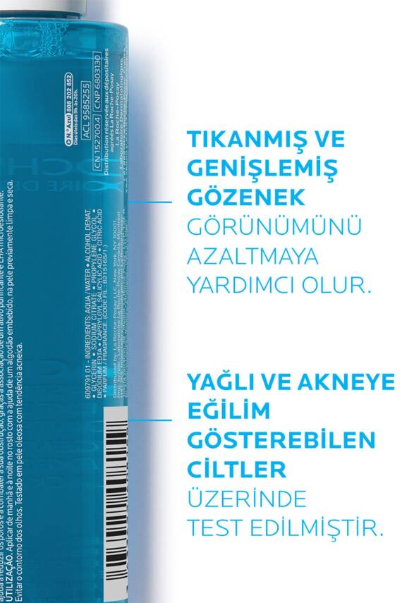 La Roche Posay Effaclar Tonik Yağlı/akneye Eğilim Gösteren Ciltler Gözenek Sıkılaştırıcı 200ml X2 - 2