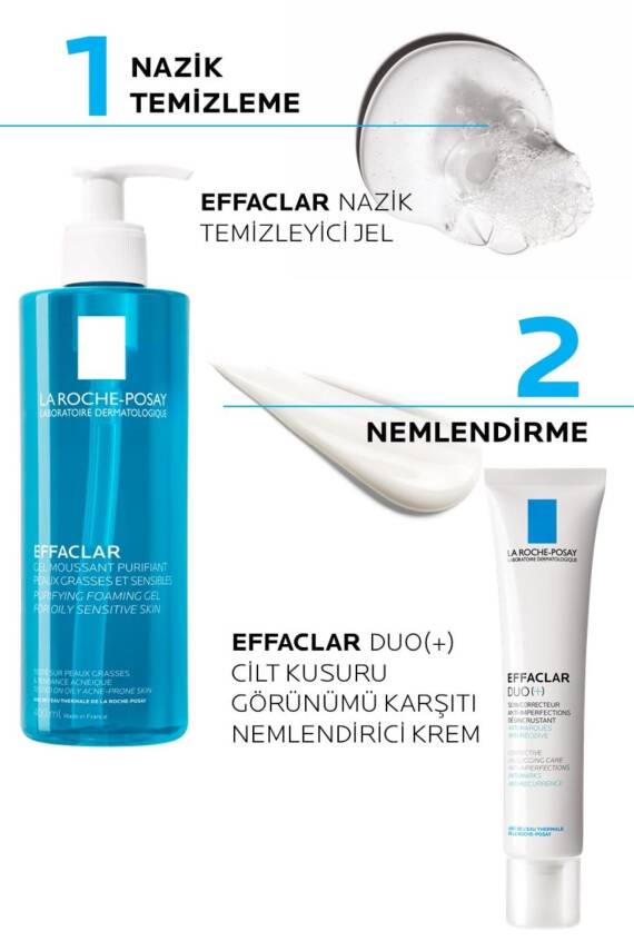 La Roche Posay Effaclar Yağlı Ciltler İçin Cilt Kusuru Karşıtı Bakım Seti - 4