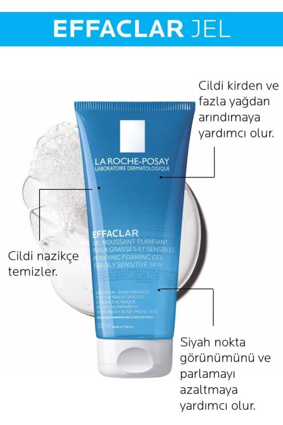 La Roche Posay Effaclar Yağlı Ciltler için Pürüzsüzleştiren Bakım Rutini Seti - 2